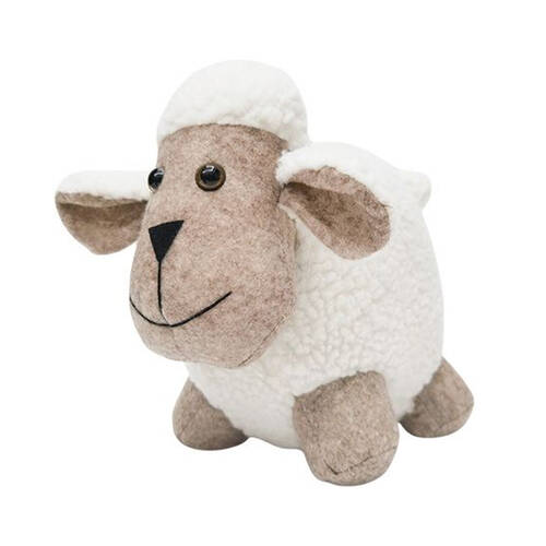 Urban Sheep Door Stopper Fabric 21x29cm White Bisque