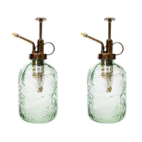 2x Urban Tropical Water Mister Plant Watering Container Sage 20cm