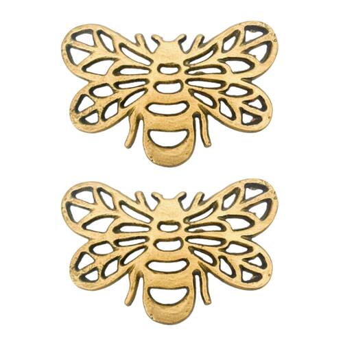 2x Urban Bee Trivet Home/Kitchen Decor Aged Brass 20cm 