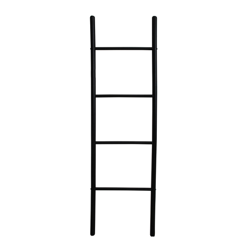 LVD Wood 160cm Straight Ladder Home/Office Decor - Black