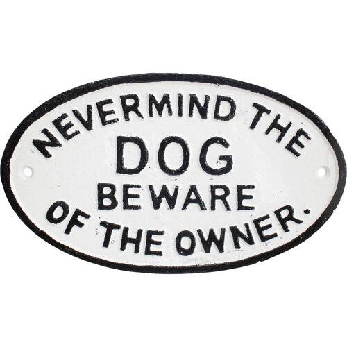 LVD Sign Beware Owner Outdoor Garden/Patios Decor 23x13cm
