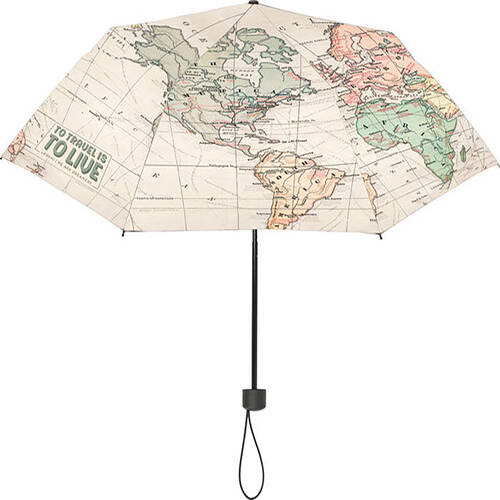 Legami Folding Umbrella Travel Windproof Rain/Sun Men/Women 100cm Brown