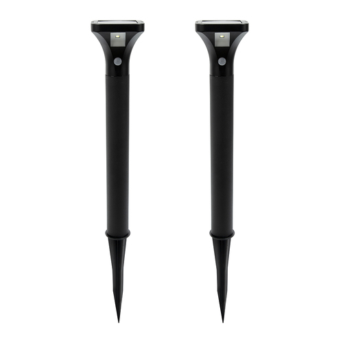 2x Licht Solar Sensor Stake Light White LED 8x52.5cm