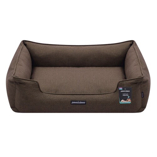 Paws & Claws 80cm Pia Walled Cat/Dog Pet Bed Large - Brown
