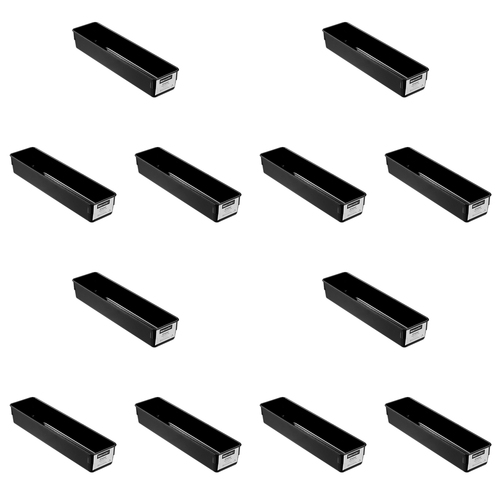 12PK Boxsweden Drawer Organiser Tray Rectangle 30.5x7.5cm - Assorted