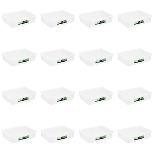 16PK Lemon & Lime 4.8L Simple Fresh Food Reusable Container - Clear