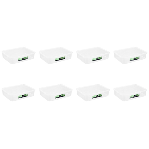 8PK Lemon & Lime 4.8L Simple Fresh Food Reusable Container - Clear