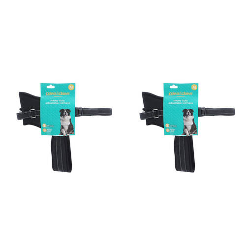 2PK Paws & Claws Strong Secure Lock Pet Harness Medium 65-80cm