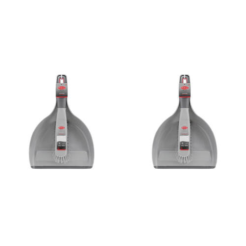 2PK Boxsweden Prime Dustpan and Brush Soft Grip Handle with Rubber Lip Non-Slip