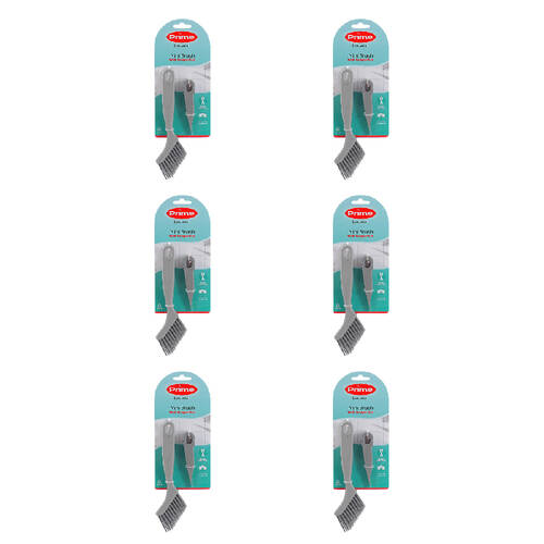 6x 2pc Boxsweden Prime Essential Cleaning Brush and Scraper Set Mini Assorted 