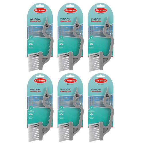 6PK Boxsweden Prime Indoor Window Cleaning Brush w/ Comfort Grip Handle Assorted