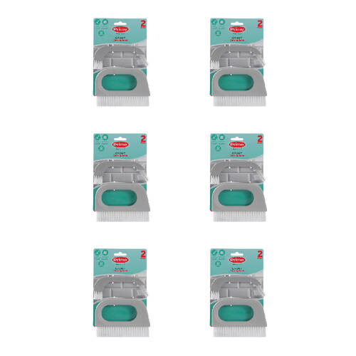 6x 2pc Boxsweden Prime Essential Grout Track Cleaning Brush Small