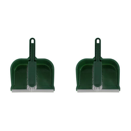 2PK Boxsweden Lightweight Prime Outdoor Wide Dustpan and Brush Assorted