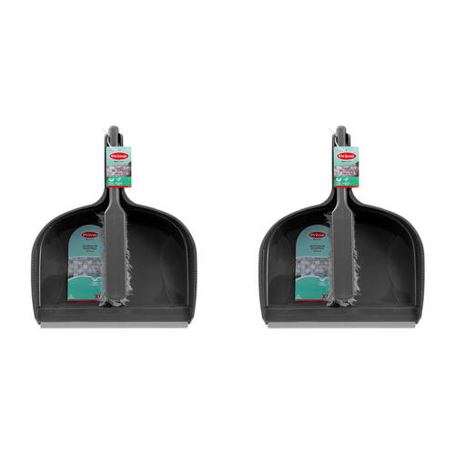 2PK Boxsweden Prime Wide Yard Dustpan and Brush Set Extra Large Assorted