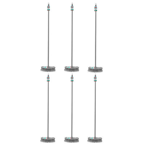 6PK Boxsweden Prime Indoor Lightweight Broom w/ Long Handle 1.2m Assorted