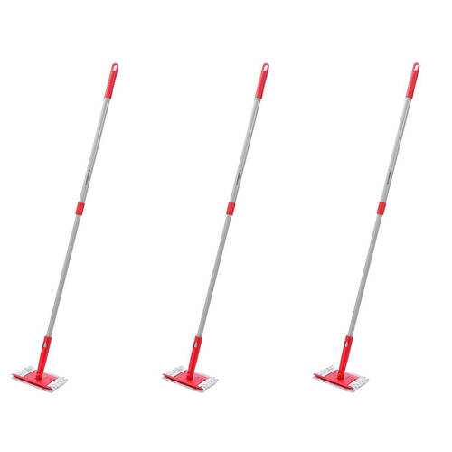 3PK Boxsweden Prime Extendable Surface Cleaner With Refill 71-120cm Assorted
