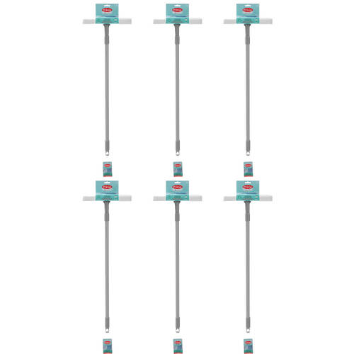 6PK Boxsweden Prime Window Cleaning Squeegee w/ Sponge & Handle 1.3m/25cm Assorted