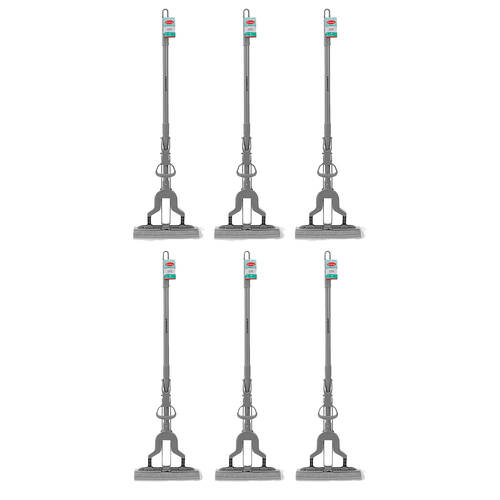 6PK Boxsweden Prime Squeeze Indoor Mop w/ Extendable Handle Assorted