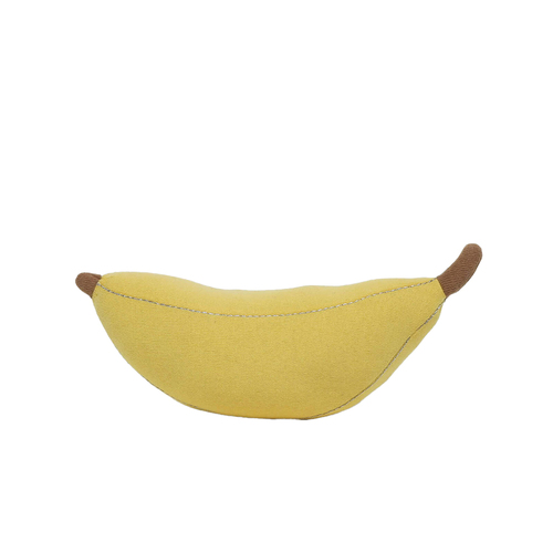 Rayell Kids Cotton 32x14cm Banana Shaped Cushion - Yellow