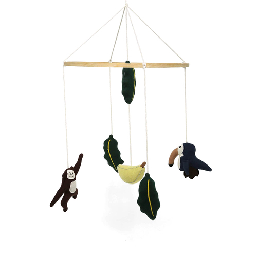 Rayell Baby Cotton 31x65cm Hanging Mobile - Jungle Fruit