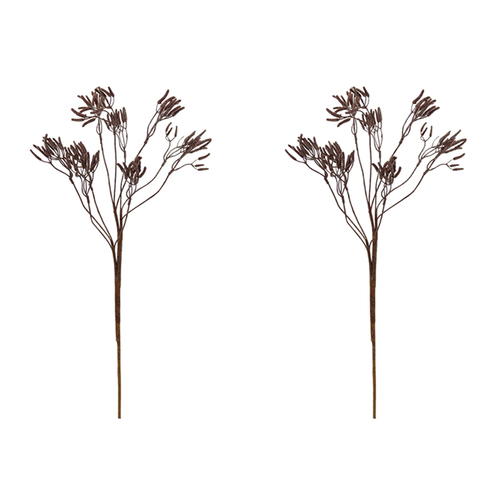 2x Urban Dried Look Artificial Flower 70cm Kangaroo Paw Stem - Pink
