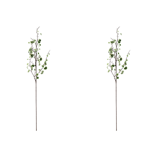 2x Urban 100cm Variegated Popla Branch Artificial Plant - Green