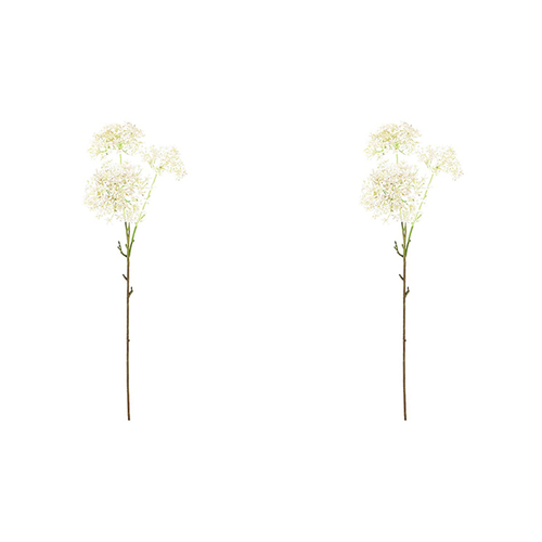 2x Urban 76cm Star Flower Stem Artificial Plant - White
