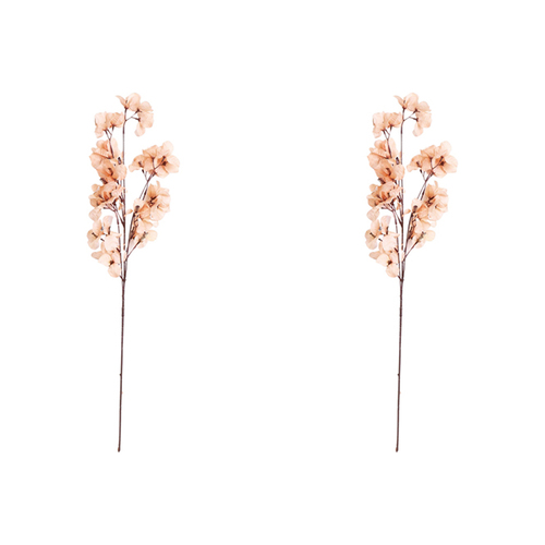 2x Urban Dried Look 70cm Bougainvillea Stem Artificial Flower - Baby Pink