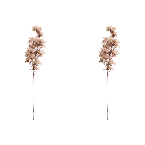 2x Urban Dried Look 70cm Bougainvillea Stem Artificial Flower - Grey
