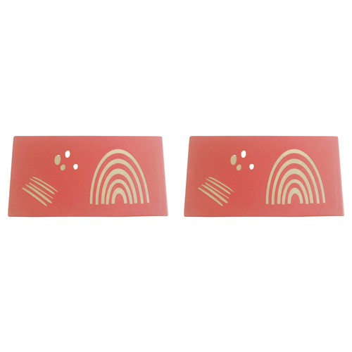 2x Urban Shae Rainbow 28cm Ceramic Platter Kitchen Serving Tray - Pink
