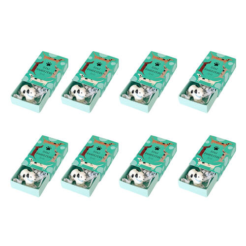 8PK Urban Pawsitive Dog Matchbox Memory Gift Keepsake Figurine 5cm Turquoise