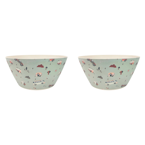 2x Urban Nomad 25cm Salad Bowl Serving Dinnerware - Sage