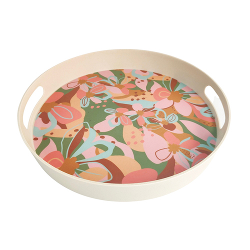 Urban 33cm Franki Floral Round Tray Food Serving Plate