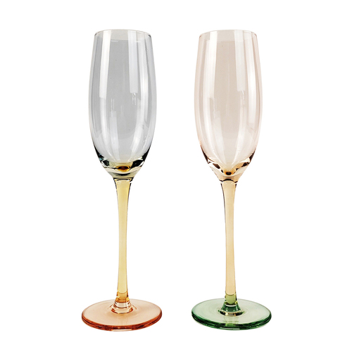 2pc Urban Bebe Ombre Champagne Glass Drinking Cup - Pink/Blue