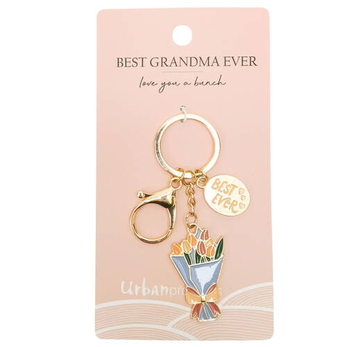 Urban Best Grandma Keyring Hanging Keychain Blue 12cm