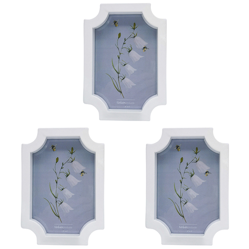 3PK Urban Berrima Frame White 4x6 Inch Decorative Decor Display