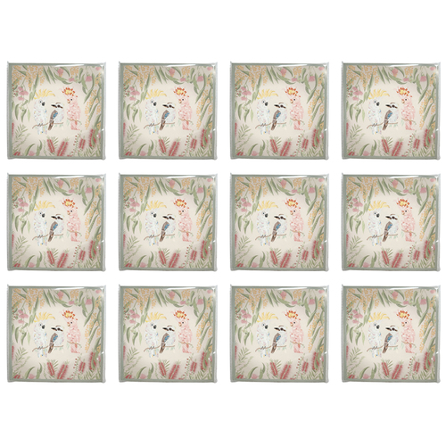 12x 20pc Urban FB Birds Napkins Pink White 33x33cm Kitchen Decor Tableware