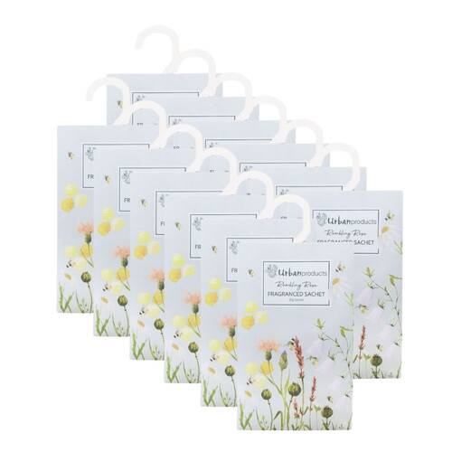 12x Urban 20g Paper Bee Meadow Scented Sachet Home Fragrance Yellow