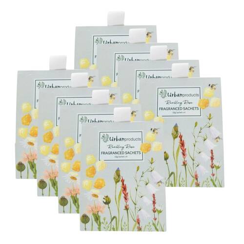 8x 4pc Urban 10g Bee Meadow Scented Sachets Home Fragrance Yellow