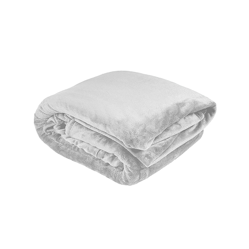 Bambury King Bed Ultraplush Blanket Silver Soft Touch Knitted Home