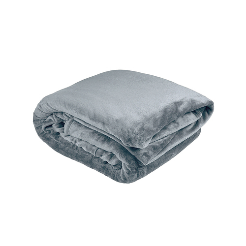 Bambury King Bed Ultraplush Blanket Steel Blue Soft Knitted Home