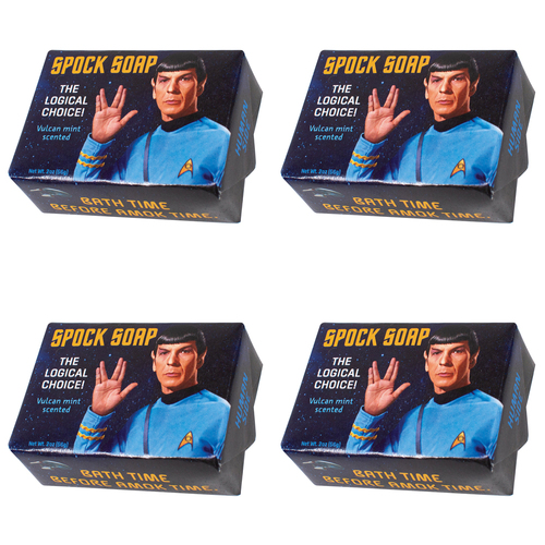 4PK Unemployed Philosophers Guild 56g Body Bar Soap Spock