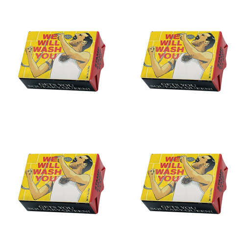 4PK Unemployed Philosophers Guild 56g Body Bar Soap We Will Wash You