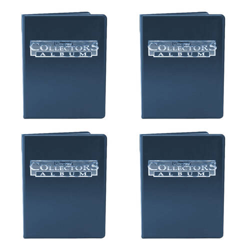 4PK Ultra Pro 9-Pocket TCG/CCG Collector Portfolio Case Navy