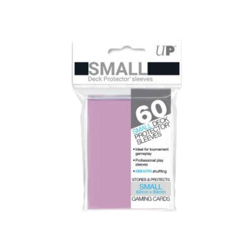 60pc Ultra Pro Mini Deck Gaming Card Sleeve Protector 62x89mm - Pink