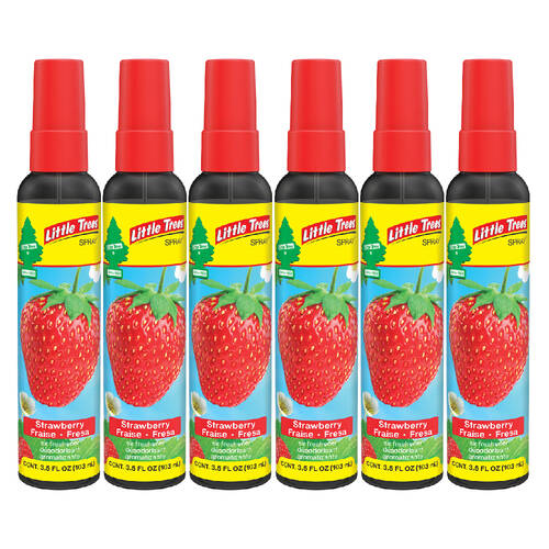 6PK Little Tree Pump Spray Car Air Freshener Fragrance 103ml Strawberry