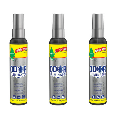 3PK Little Tree Pump Spray Car Air Freshener Fragrance 103ml Wash