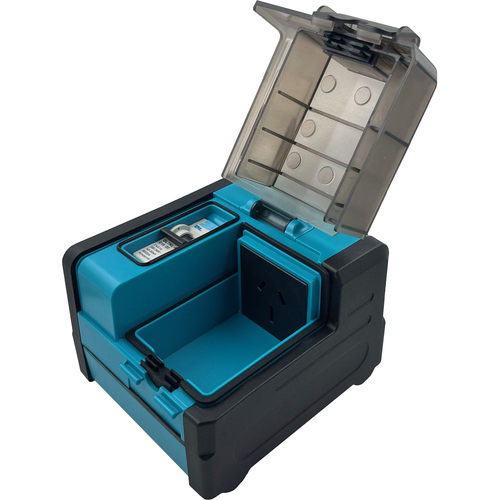 Ultracharge Portable Safety Power Cube Teal/Black