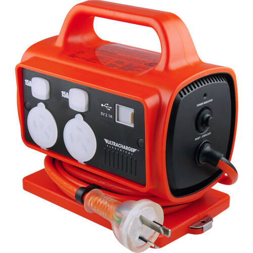 3X10A -2X15A SOCKETS -15A PLUGRCD PORTABLE POWER BLOCK