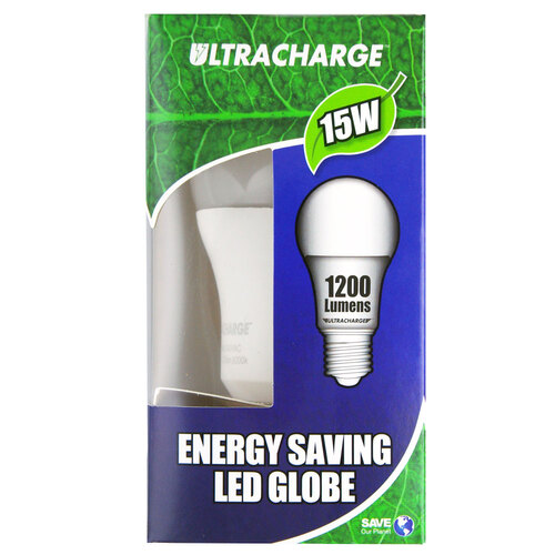 Ultracharge 15W Led Light Globe 240V Edison